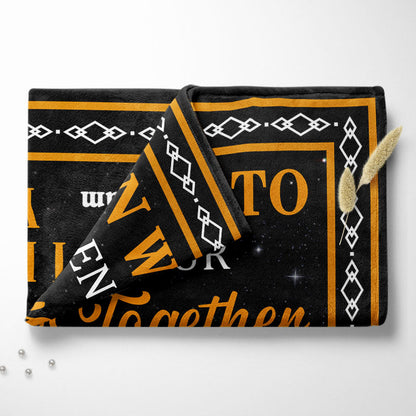 When We Get To The End Family Old Couple - Couple Gift - Personalized Custom Blanket