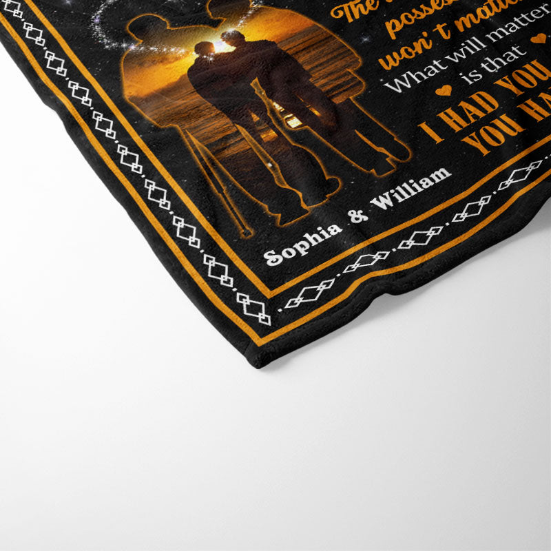 When We Get To The End Family Old Couple - Couple Gift - Personalized Custom Blanket