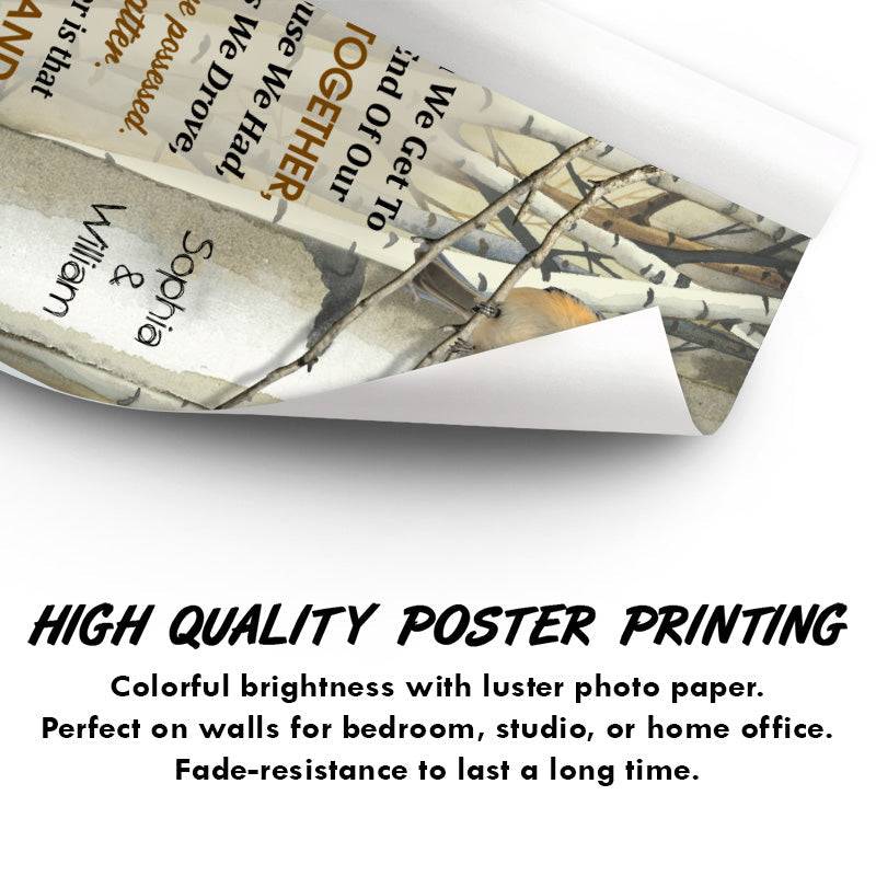 When We Get Love Bird Family Old Couple - Couple Gift - Personalized Custom Poster