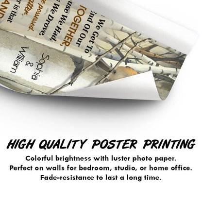 When We Get Love Bird Family Old Couple - Couple Gift - Personalized Custom Poster