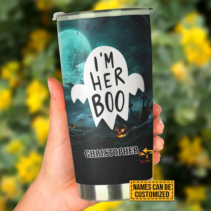 Witch Halloween I'm Her Boo Custom Tumbler