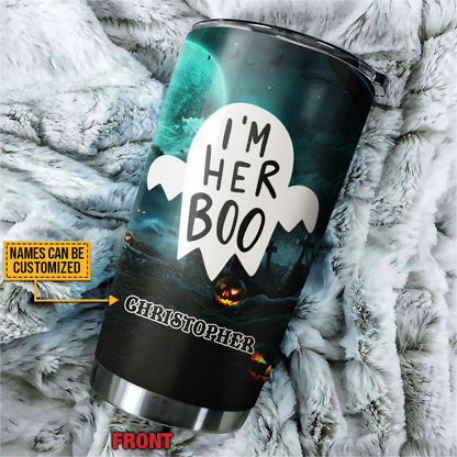 Witch Halloween I'm Her Boo Custom Tumbler