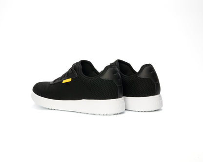 Black | waterproof shoes in black with white sole