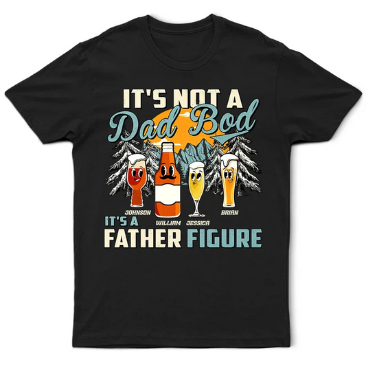 Working On My Dad Bod One Beer At A Time Fun Father - Personalized T Shirt