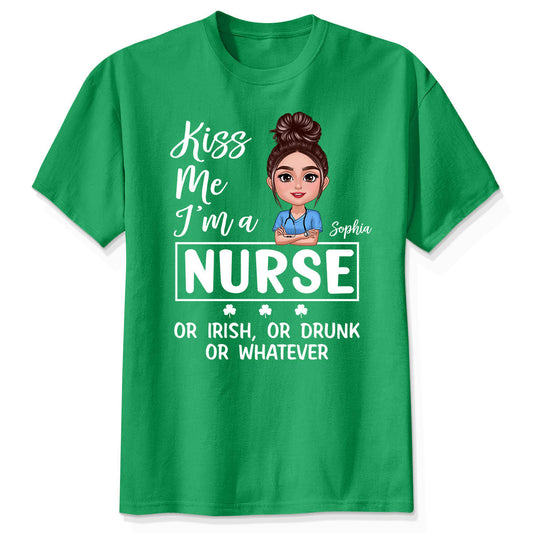 Kiss Me Occupation Title St. Patrick's Day Personalized Shirt