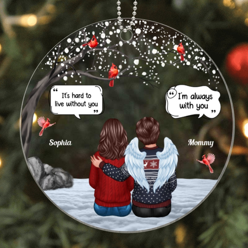 Blossom Tree Memorial Keepsake Sympathy Gift Personalized Acrylic Ornament