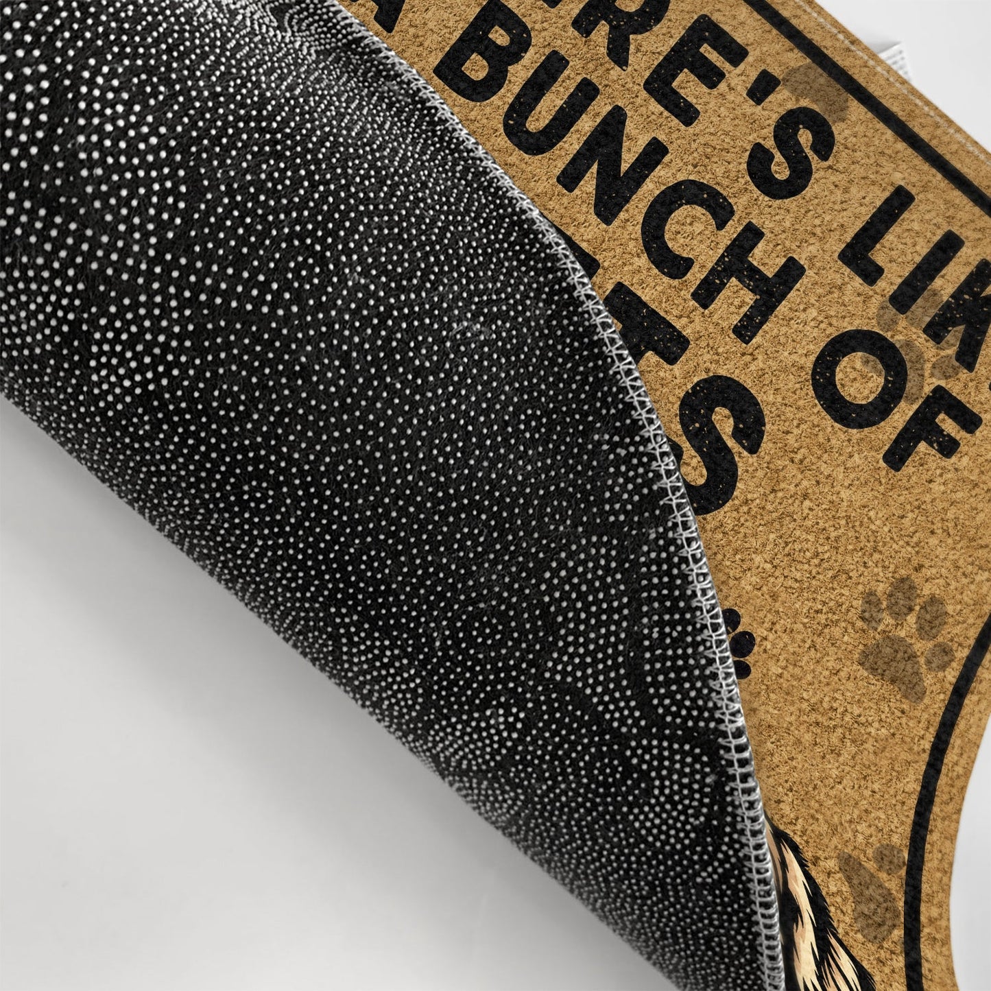 There's Like A Bunch Of Dogs In Here Couples - Gift For Dog Lovers & Cat Lovers - Personalized Custom Doormat