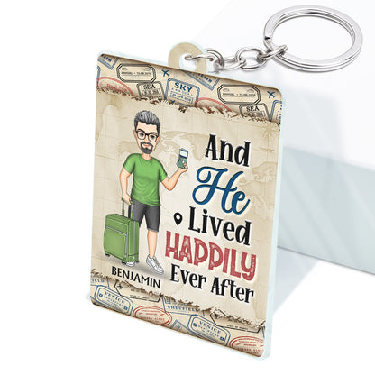 Just A Girl Boy Who Loves Traveling Adventure - Birthday Gift For Travel Lovers - Personalized Custom Acrylic Keychain