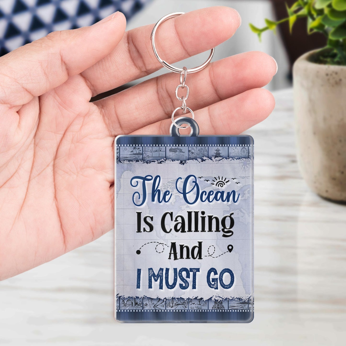 Just A Girl Boy Who Loves Traveling Adventure - Birthday Gift For Travel Lovers - Personalized Custom Acrylic Keychain