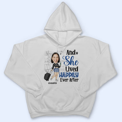 Custom Photo Just A Girl Boy Who Loves Traveling Cruising - Birthday Gift For Him, Her, Trippin', Vacation Lovers - Personalized Custom T Shirt