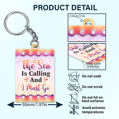 Custom Photo Just A Girl Boy Who Loves Traveling Cruising - Birthday Gift For Travel Lovers - Personalized Custom Acrylic Keychain