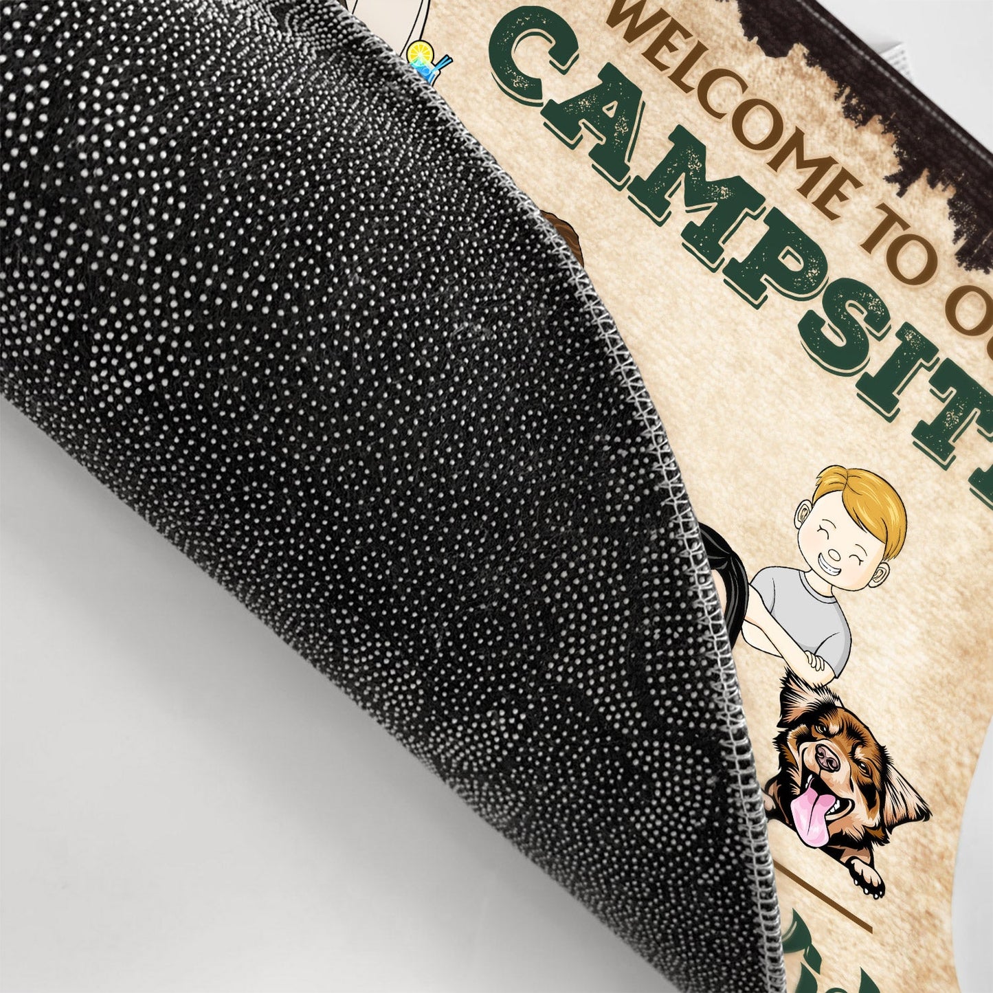 Campsite Hope You Like Animals And Kids - Gift For Camping Lovers, Couple, Parents, Pet Lovers - Personalized Custom Doormat