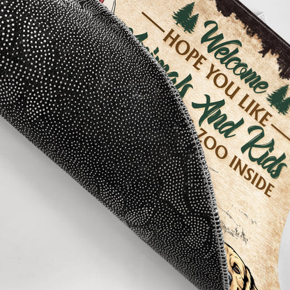 Hope You Like Animals And Kids - Gift For Camping Lovers, Couple, Parents, Pet Lovers - Personalized Custom Doormat