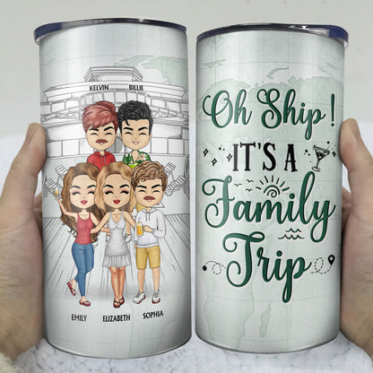 Life Is Better On A Cruise With Best Friends - Traveling, Cruising Gift For BFF, Siblings, Colleagues - Personalized Custom 4 In 1 Can Cooler Tumbler