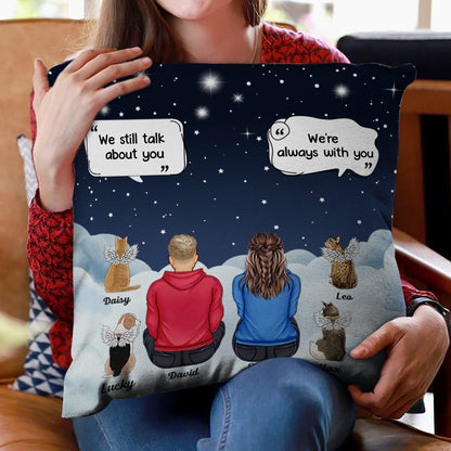 I Miss You - Memorial Gift For Pet Lovers, Dog Mom, Dog Dad, Cat Mom, Cat Dad - Personalized Pillow