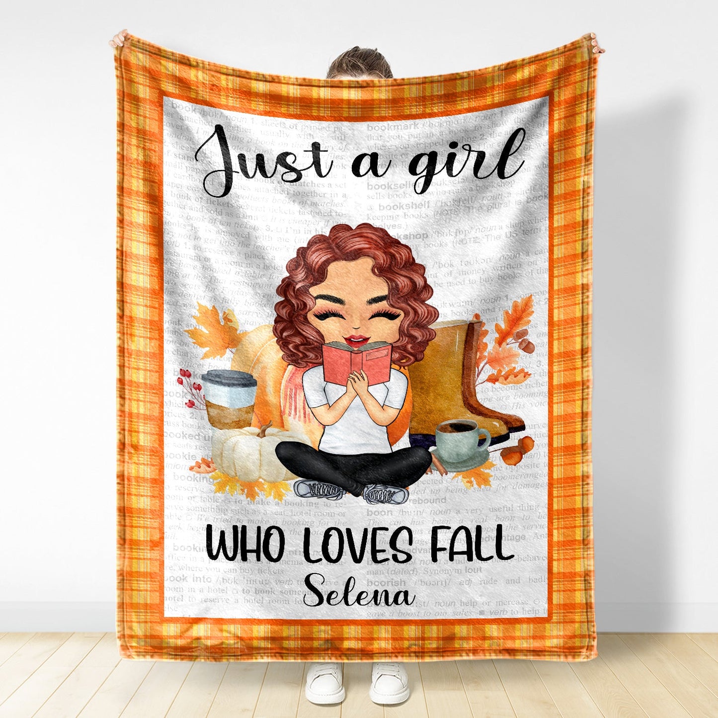 Just A Girl Who Loves Books - Gift For Women, Reading Lover - Personalized Fleece Blanket