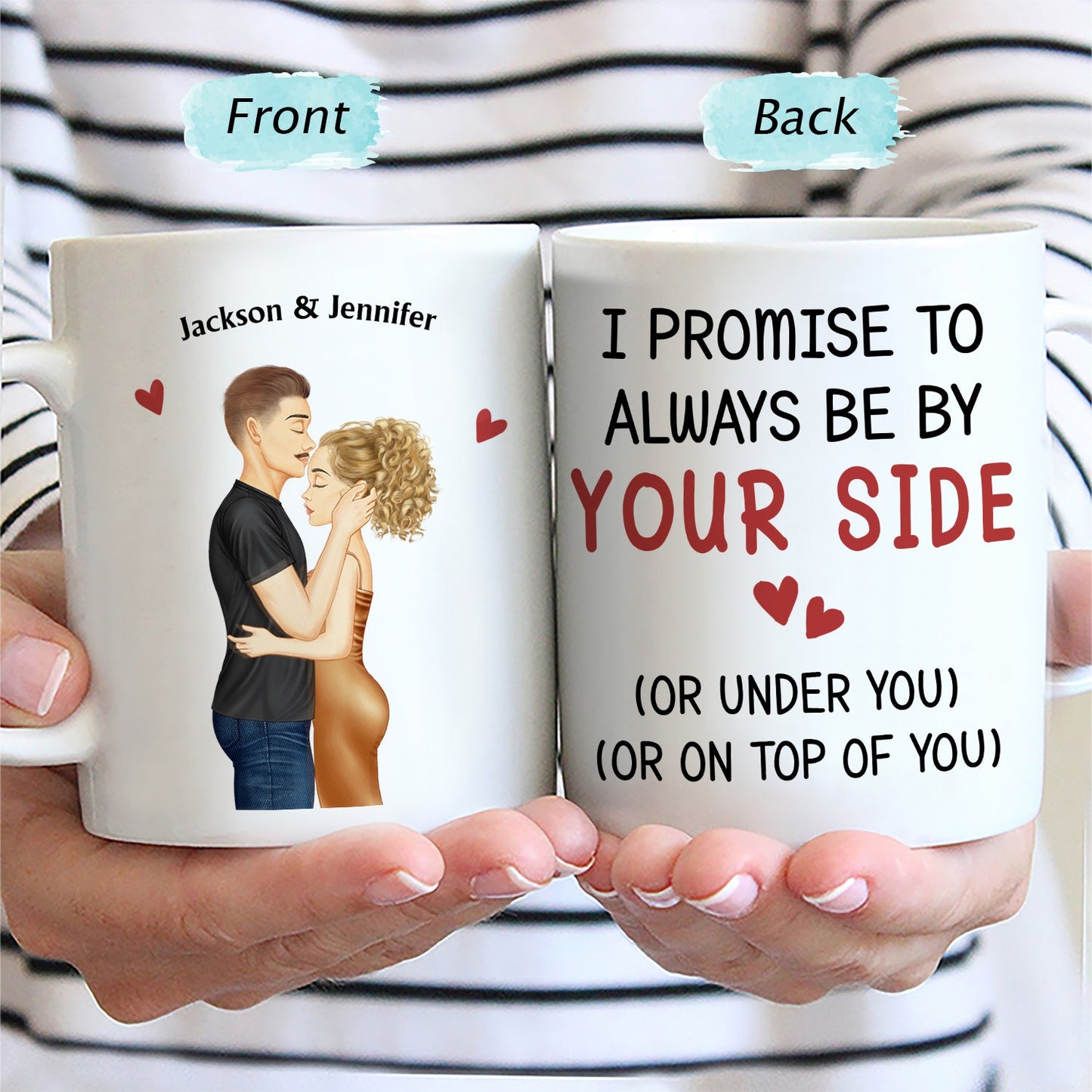 I Met You I Liked You I Love You Keeping You Hugging Couple - Birthday, Loving, Anniversary Gift For Spouse, Hubby, Wifey, Boyfriend, Girlfriend - Personalized Mug