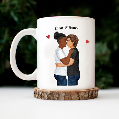 I Met You I Liked You I Love You Keeping You Hugging Couple - Birthday, Loving, Anniversary Gift For Spouse, Hubby, Wifey, Boyfriend, Girlfriend - Personalized Mug