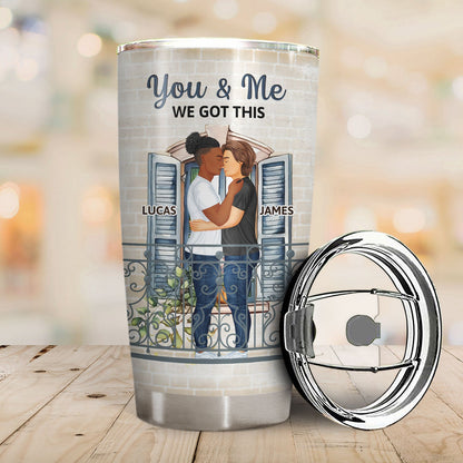 The Day I Met You I Have Found The One Side View Couple - Anniversary Gift For Spouse, Husband, Wife - Personalized Tumbler