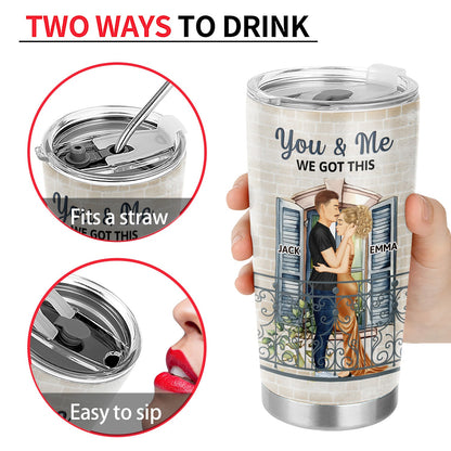The Day I Met You I Have Found The One Side View Couple - Anniversary Gift For Spouse, Husband, Wife - Personalized Tumbler