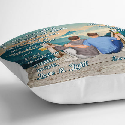 I Hugged This Soft Pillow Squeezed It Really Tight - Anniversary, Holiday Gift For Spouse, Husband, Wife, Couple - Personalized Pillow