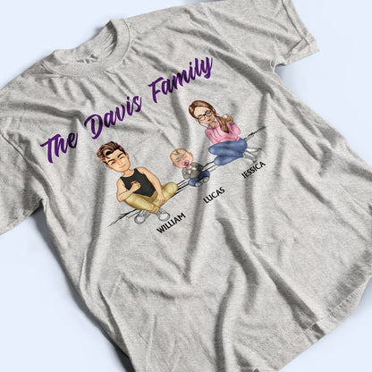 Cartoon - Birthday, Loving Gift For Family, Couple, Parent, Grandparent, Sibling, Bestie - Personalized T Shirt