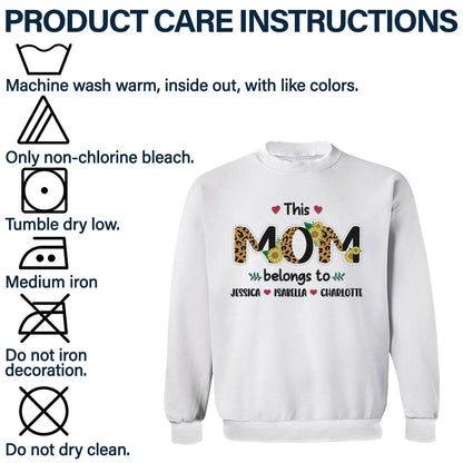 Leopard Title - Birthday, Loving Gift For Nana, Grandma, Mom, Mum, Mother - Personalized Embroidered Sweatshirt