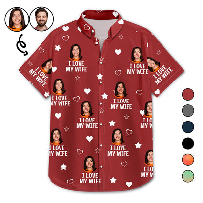 Custom Photo Funny I Love My Lover - Gift For Husband, Boyfriend - Personalized Hawaiian Shirt