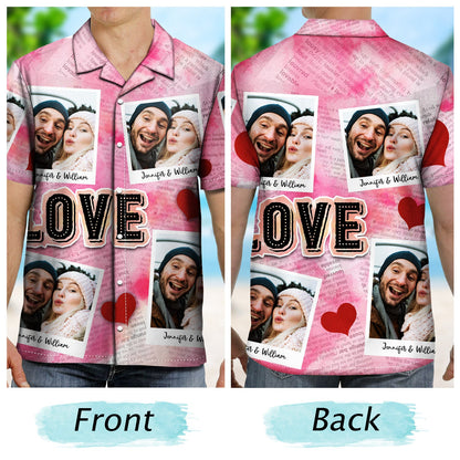 Custom Photo Newspaper Funny Love - Gift For Couples, Husband, Boyfriends - Personalized Hawaiian Shirt