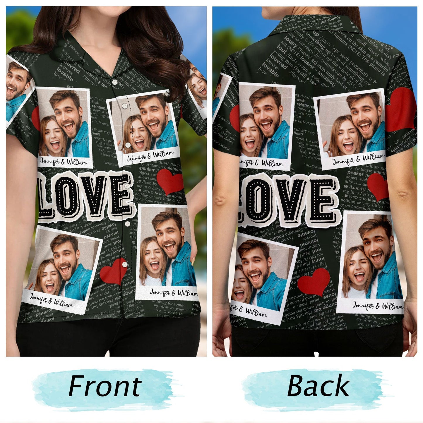 Custom Photo Newspaper Funny Love - Gift For Couples, Husband, Boyfriends - Personalized Hawaiian Shirt