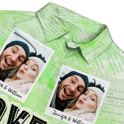 Custom Photo Newspaper Funny Love - Gift For Couples, Husband, Boyfriends - Personalized Hawaiian Shirt