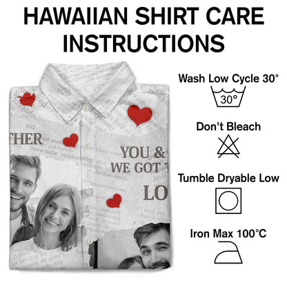 Custom Photo You Are The Missing Piece - Gift For Couples, Husband, Boyfriends - Personalized Hawaiian Shirt