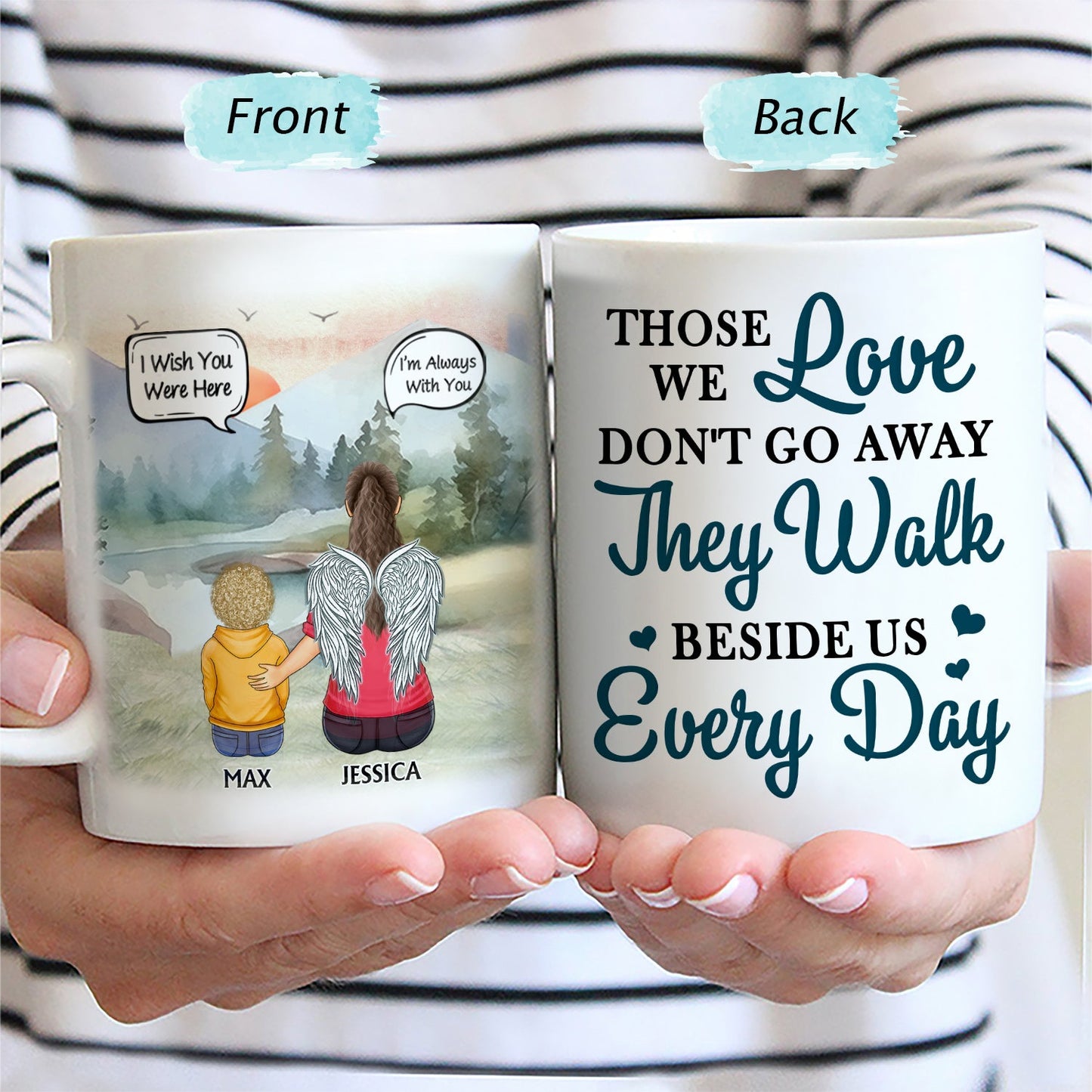 I Miss You I Know - Memorial Gift For Family, Friends, Siblings - Personalized Mug