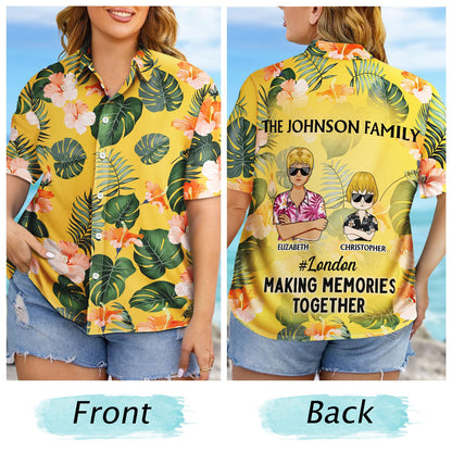 Vacation Traveling Beach - Gift For Family, Besties, Sibling, Colleagues, Couples - Personalized Hawaiian Shirt