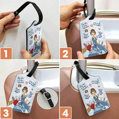 Travel More Worry Less - Personalized Luggage Tag