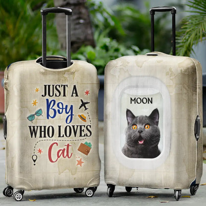 Custom Photo If I Can't Bring My Dog I'm Not Going - Personalized Luggage Cover