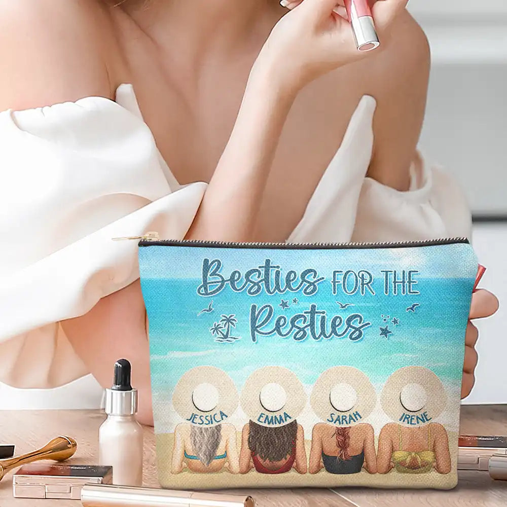 Girls Trip Beaches Booze Besties - Personalized Cosmetic Bag