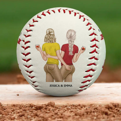 I Hit A Homerun Scoring You As My Hubby Couple - Personalized Baseball, Softball