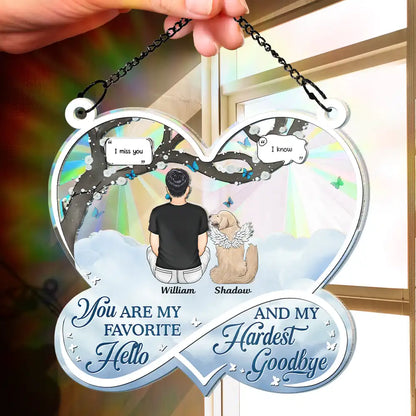 If Love Could Have Saved You Pet Memorial - Personalized Window Hanging Rainbow Suncatcher