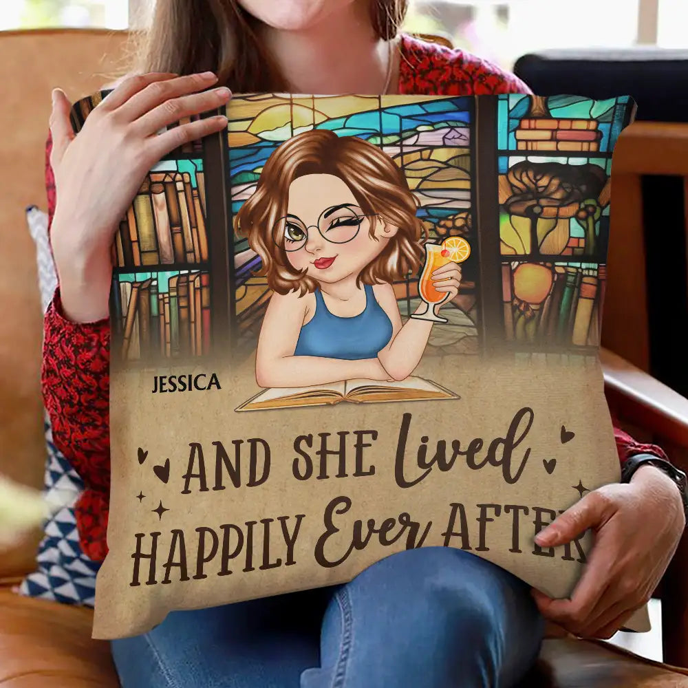 Just A Girl Who Loves Books Reading Lovers - Personalized Pillow