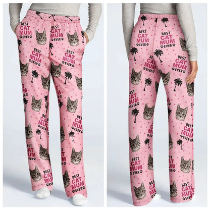 Custom Photo Best Dog Cat Dad Mom Ever - Personalized Loungewear Set