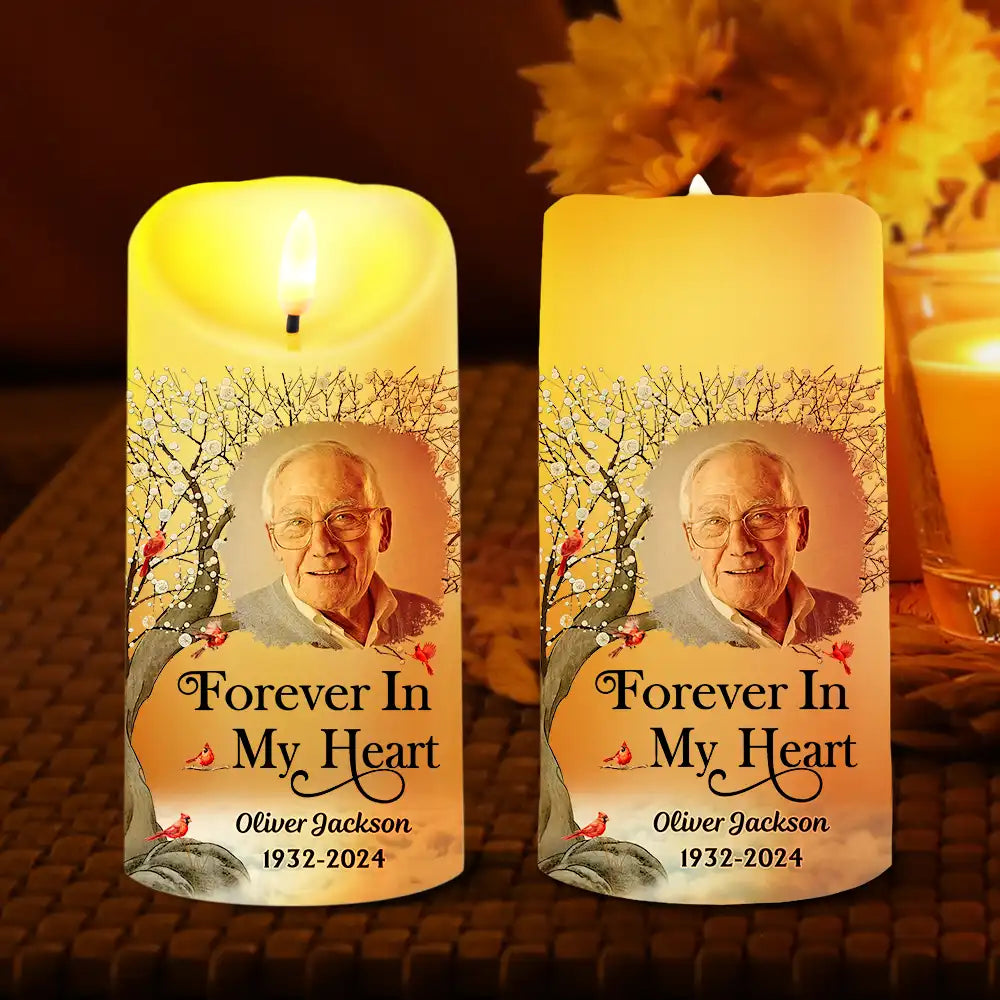 Custom Photo I'm Always With You - Personalized Flameless LED Candle