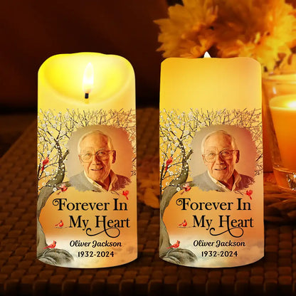 Custom Photo I'm Always With You - Personalized Flameless LED Candle