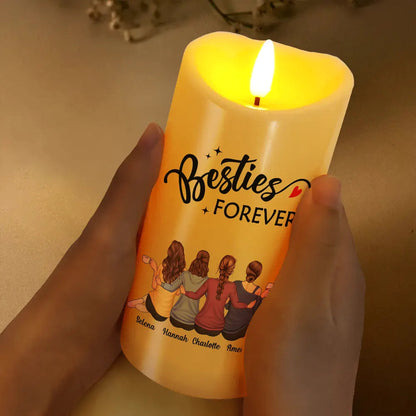 Our Memories Are Countless Our Friendship Is Endless - Personalized Flameless LED Candle