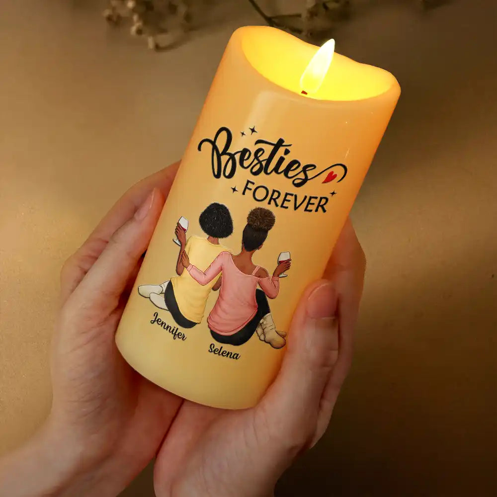 Our Memories Are Countless Our Friendship Is Endless - Personalized Flameless LED Candle