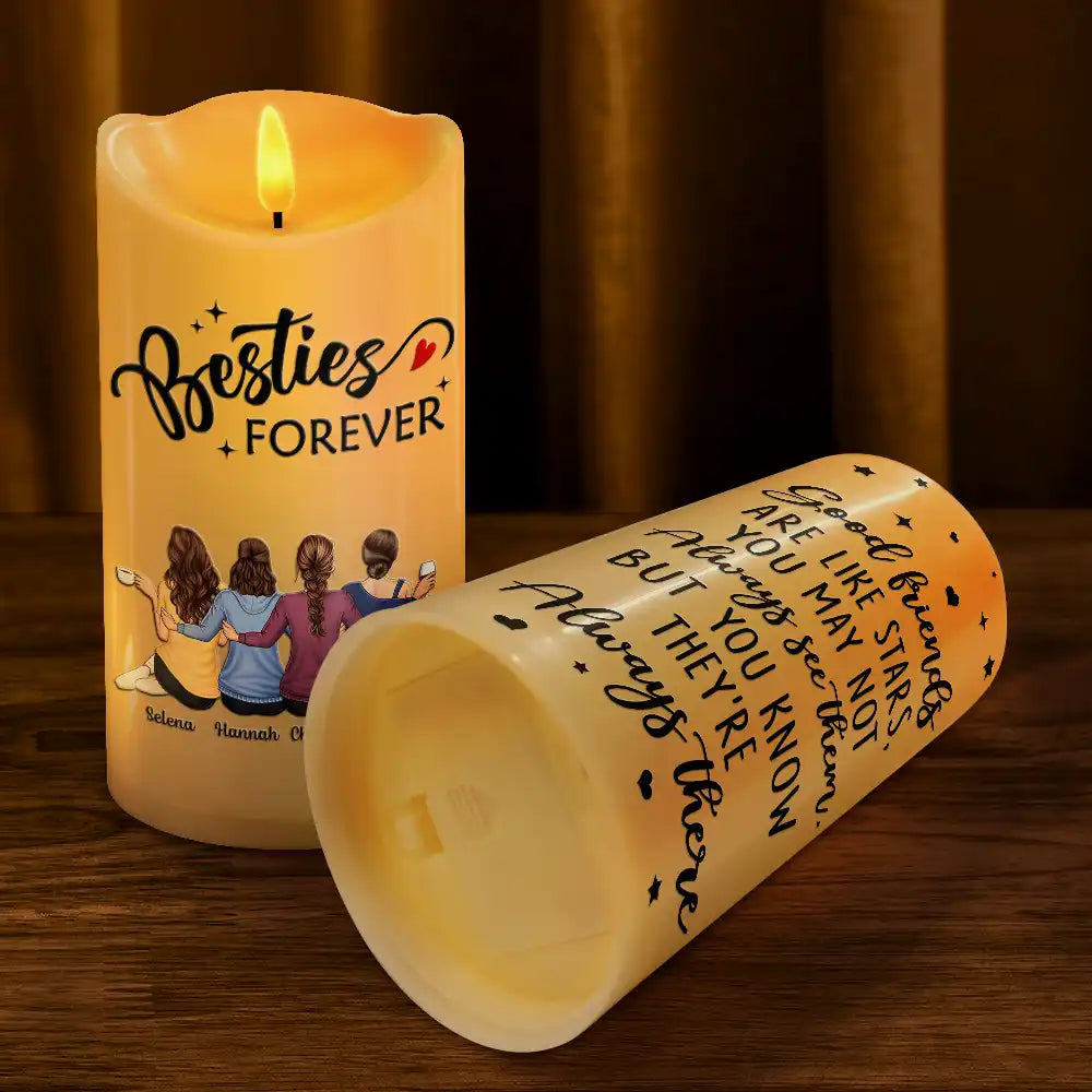 Our Memories Are Countless Our Friendship Is Endless - Personalized Flameless LED Candle