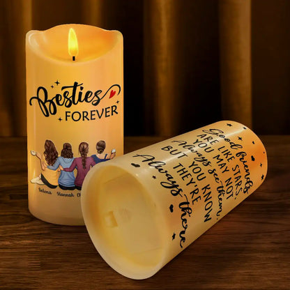 Our Memories Are Countless Our Friendship Is Endless - Personalized Flameless LED Candle