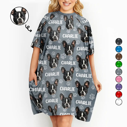 Cat Lovers - Custom Photo Best Cat Mom Ever - Áo thun ngủ cá tính dành cho nữ (HJ) 