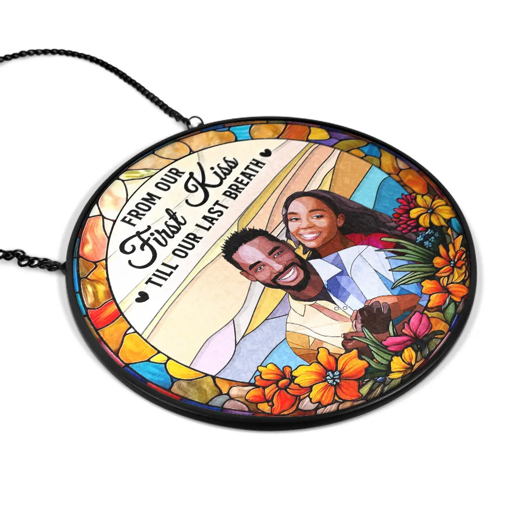 Custom Photo Portrait You & Me We Got This Couple - Personalized Acrylic Window Hanging Suncatcher