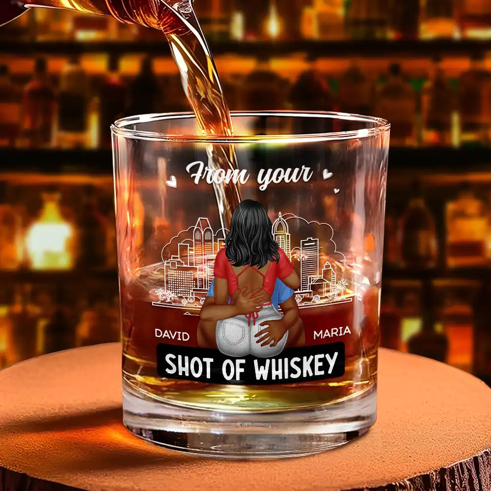 I Promise To Always Be By Your Side - Personalized Whiskey Glass